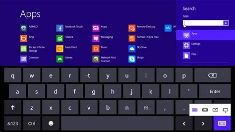keyboard on screen